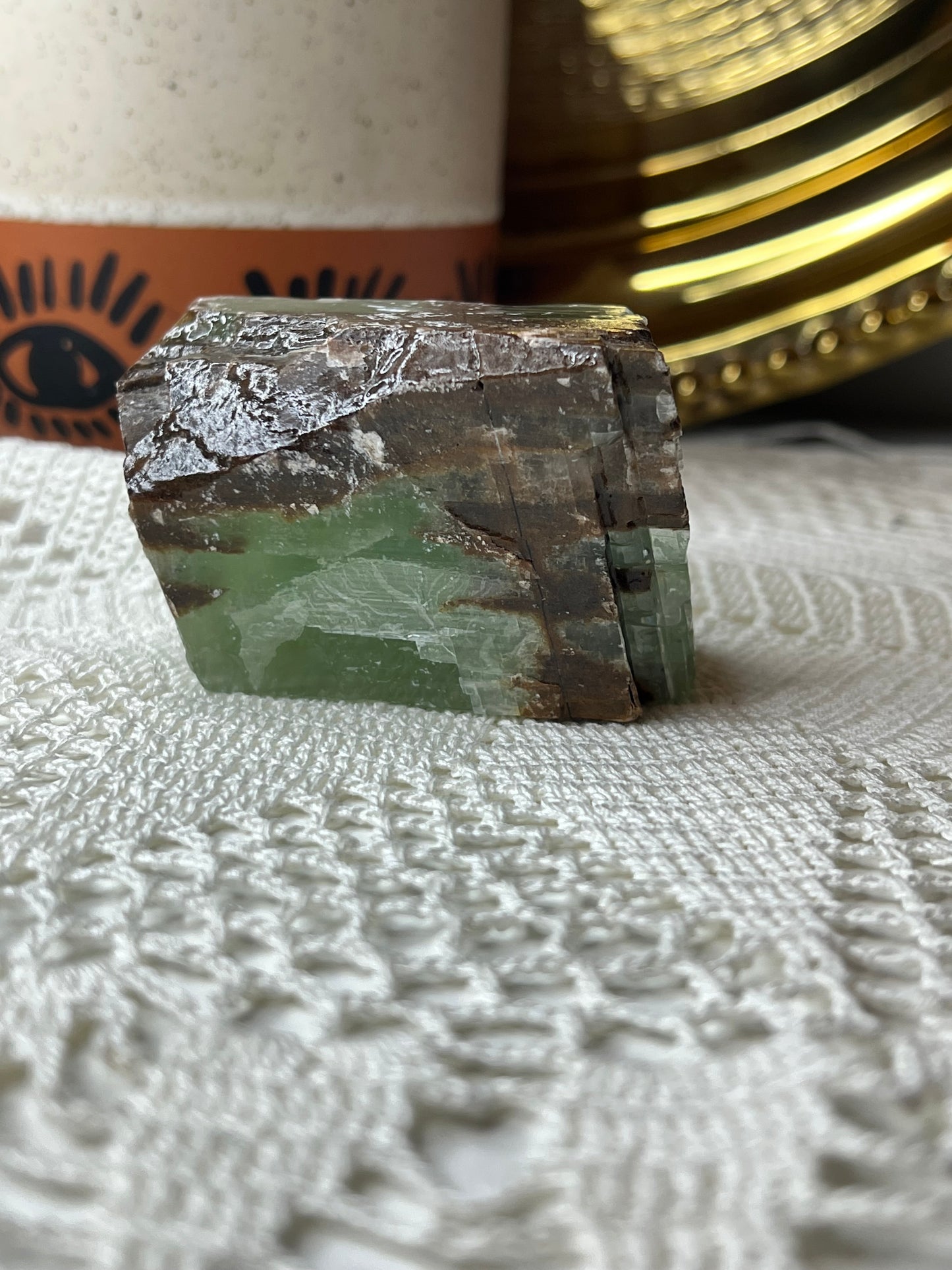 Green Calcite Chunk - Raven + Sage