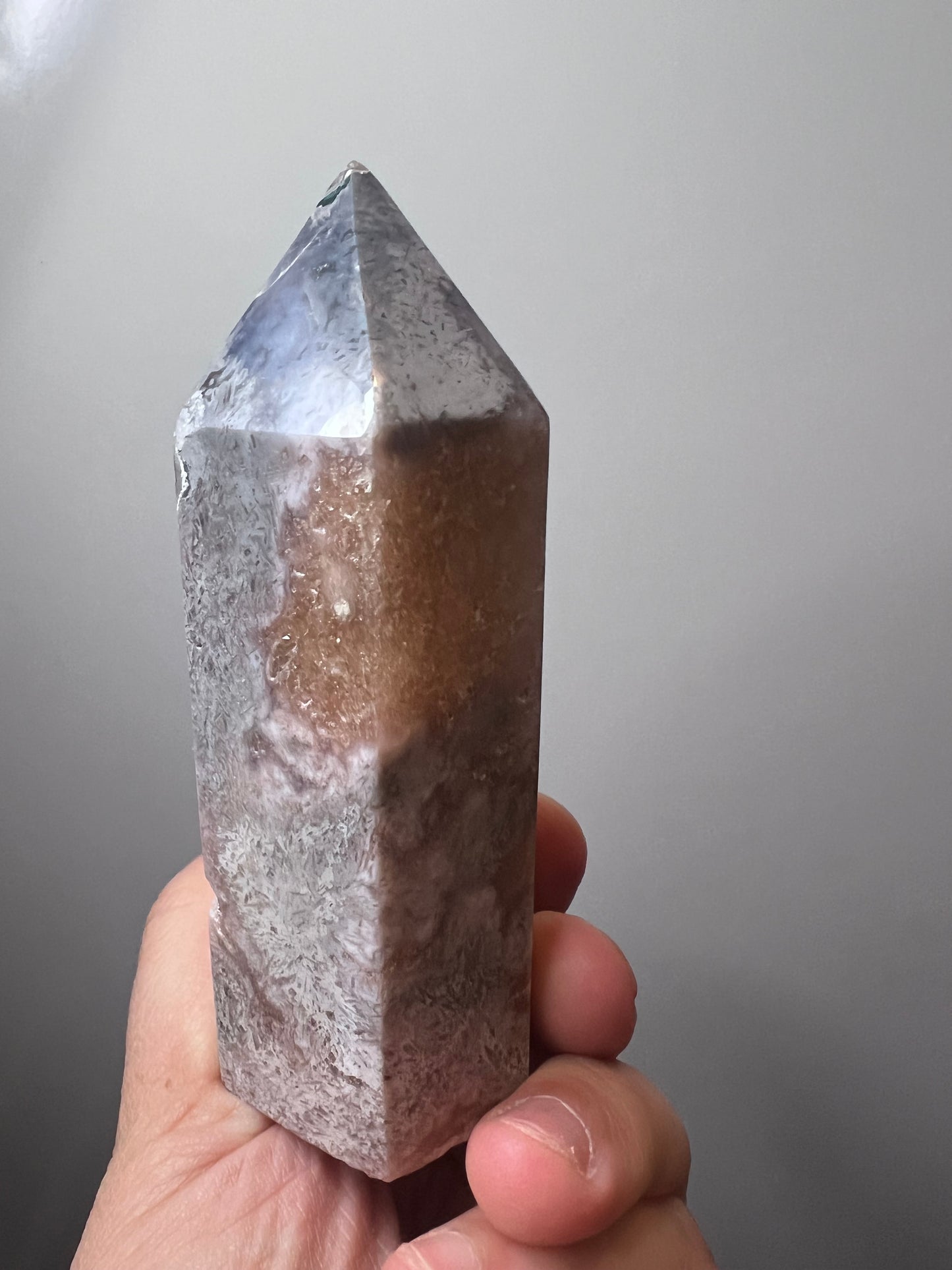 Rose Amethyst Tower with Druzy & Floral Formations - Argentina