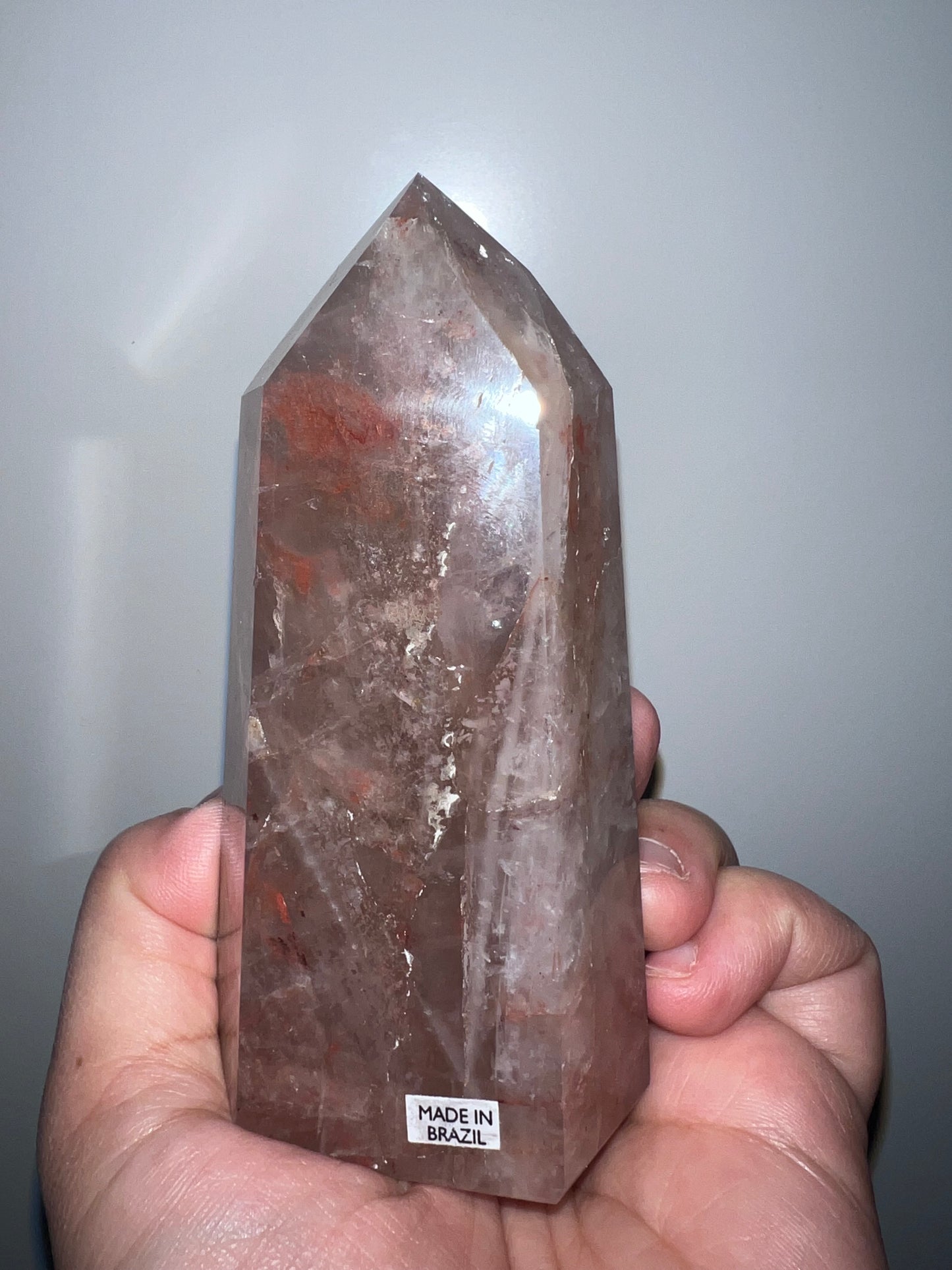 Hematoid (Fire) Quartz Tower - Brazil