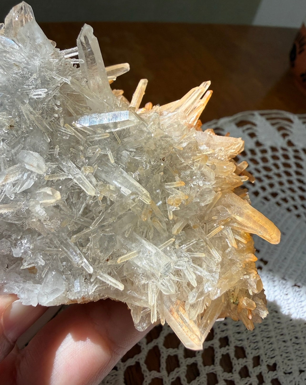 Tangerine Quartz Cluster