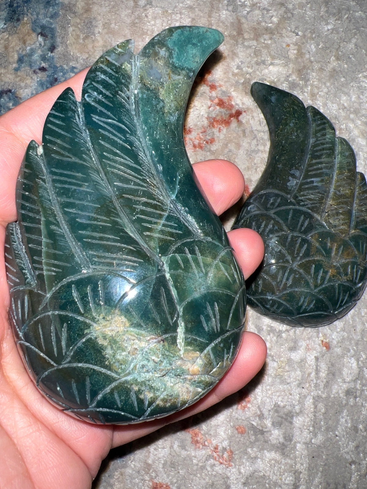 Moss Agate Wings
