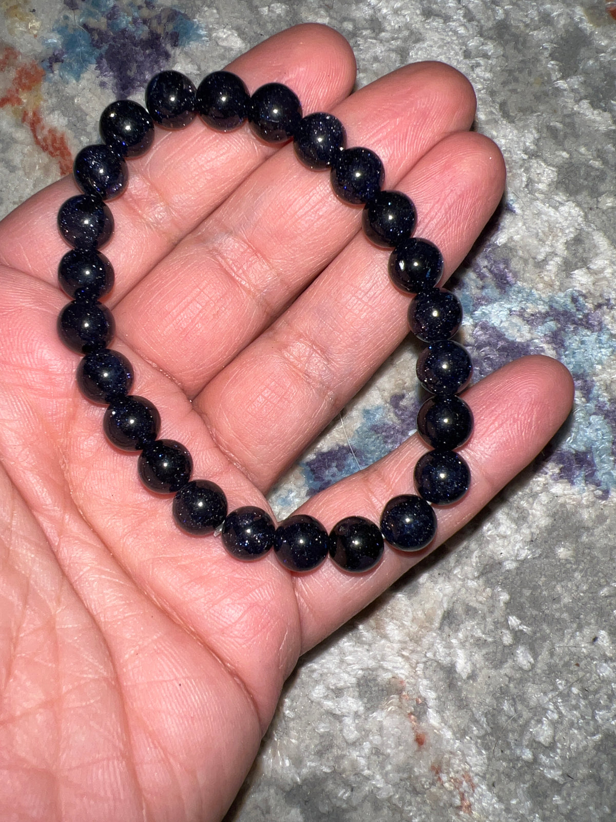 Blue goldstone bracelet