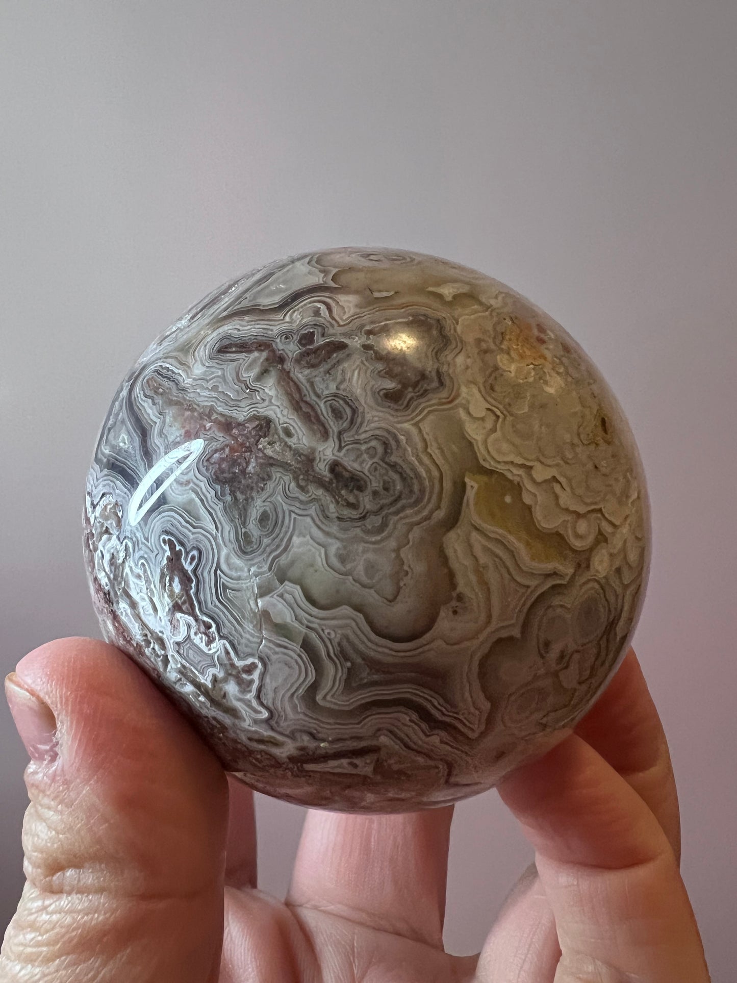 Crazy Lace Agate Sphere - Mexico