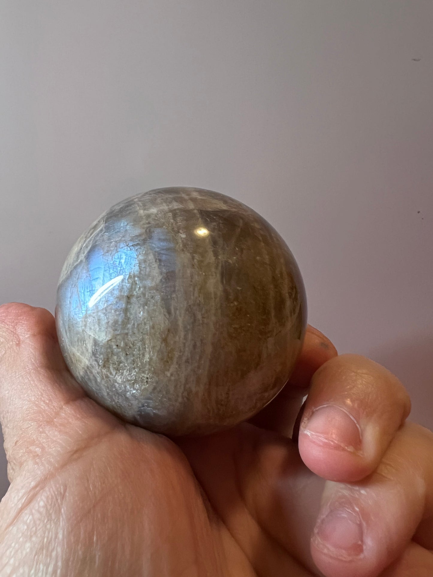 Black Moonstone Sphere - Madagascar