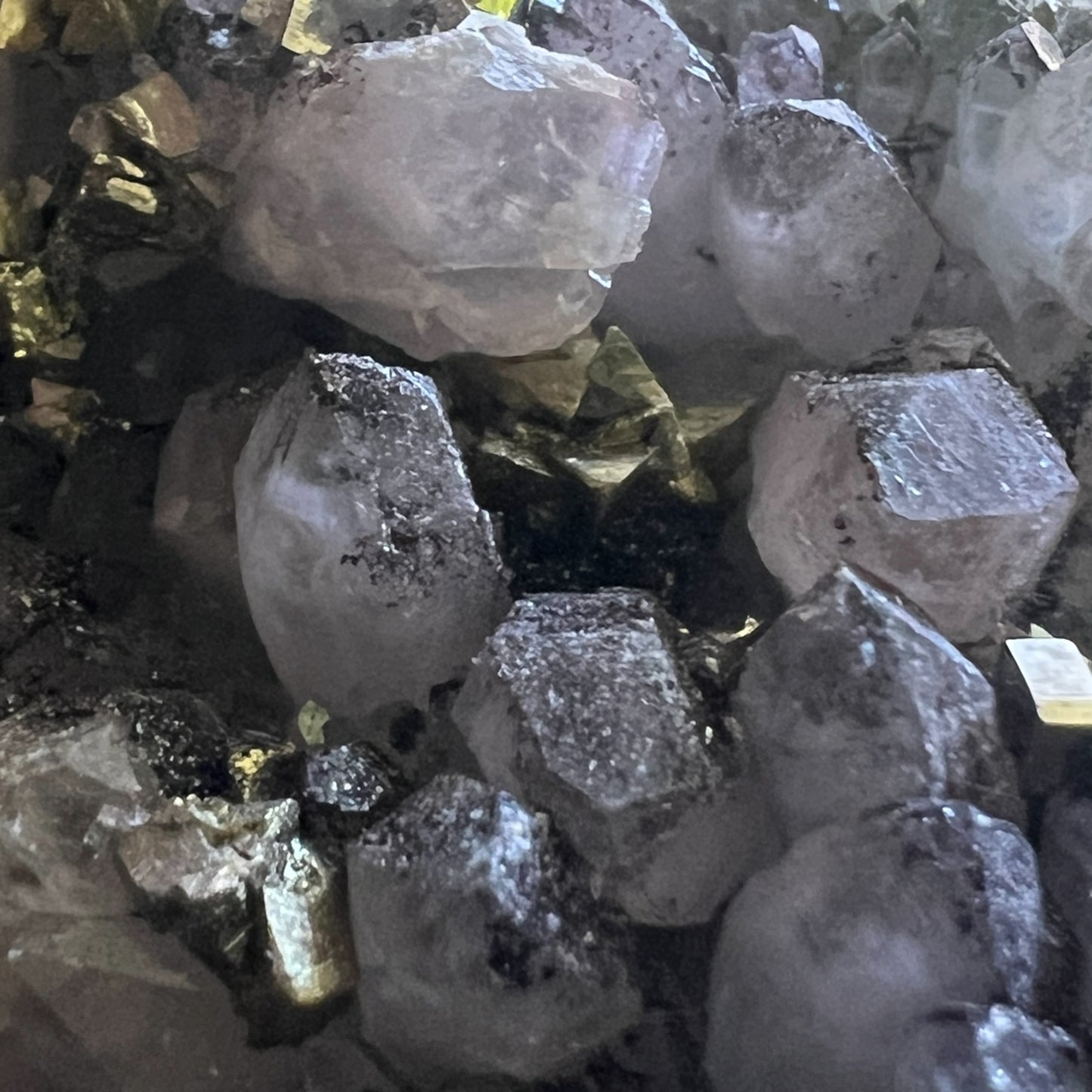 AAA Amethyst, Pyrite, Calcite & Quartz Cluster