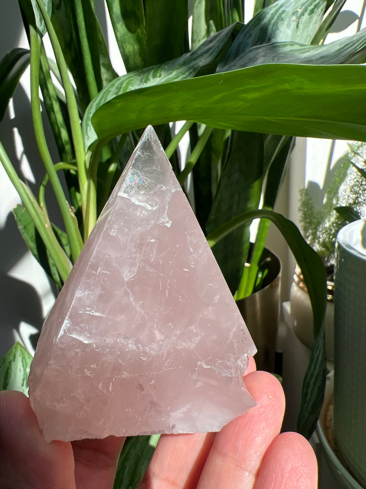 Rose Quartz Pyramid