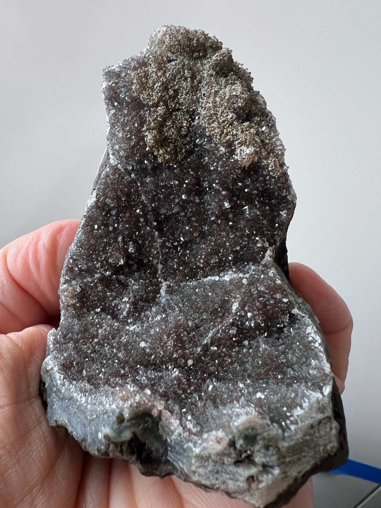 High-Grade Black Amethyst Cluster - Uruguay