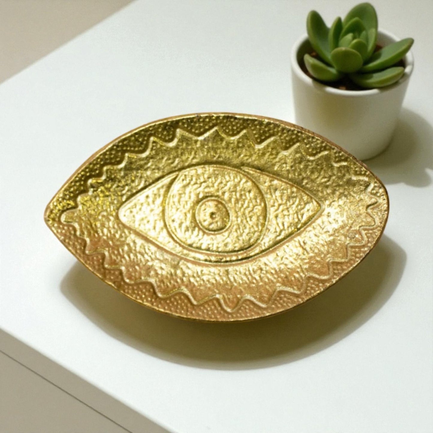 Turkish Gold Eye Metal Dish