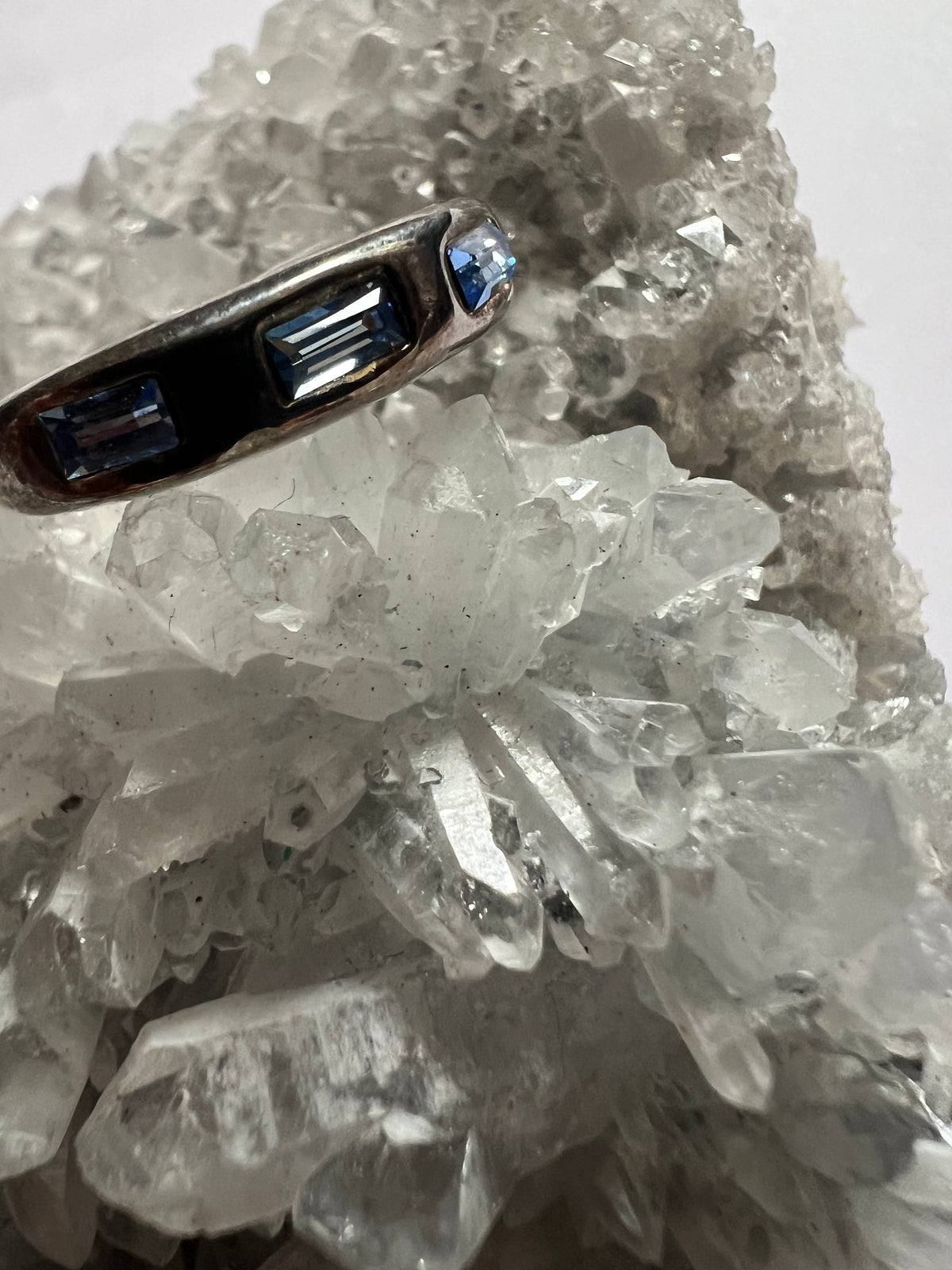 Blue Sapphire Ring S925 - size 7/8