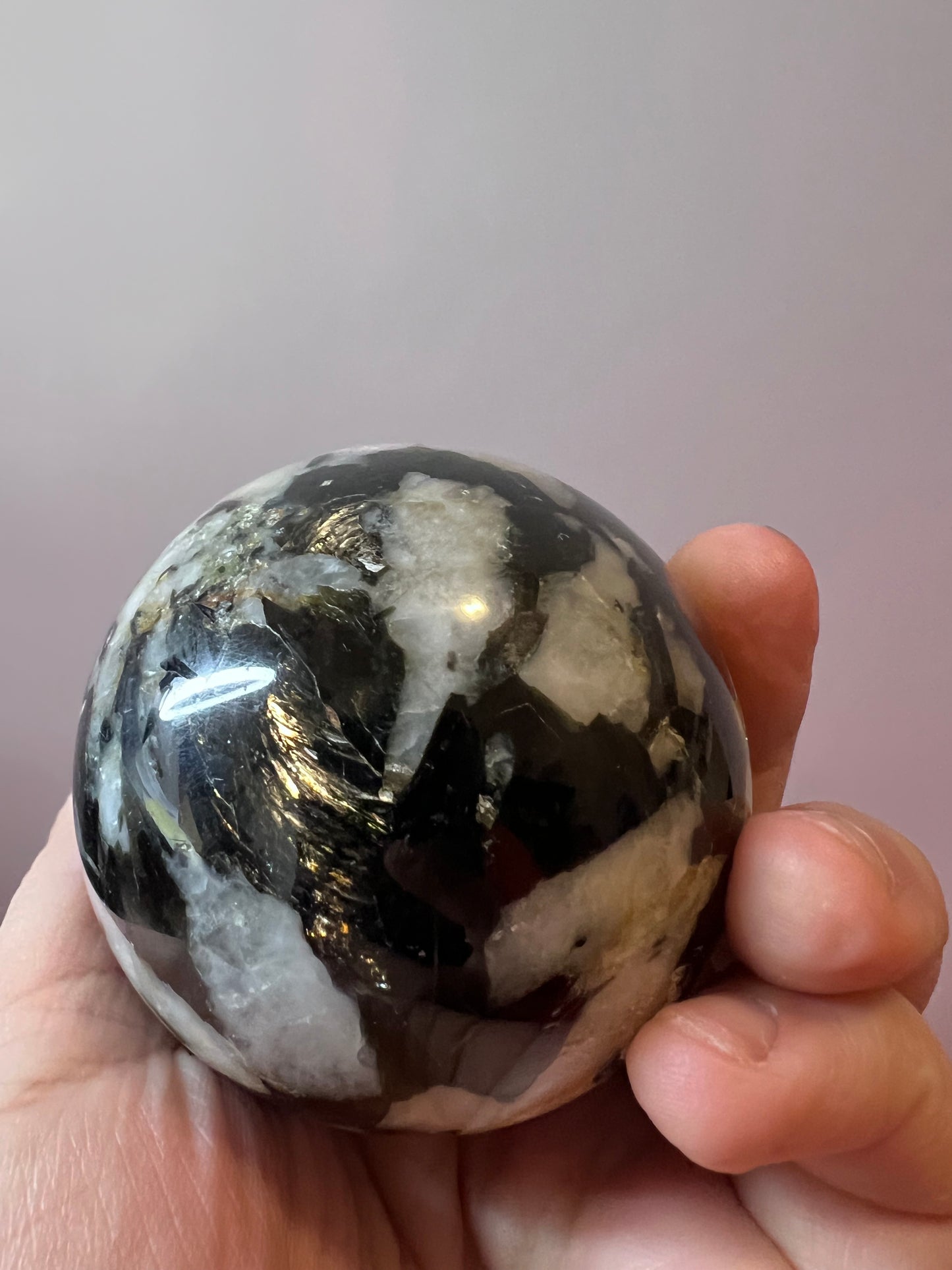 High-Grade Yellow Tourmaline with Black Mica - Pakistan