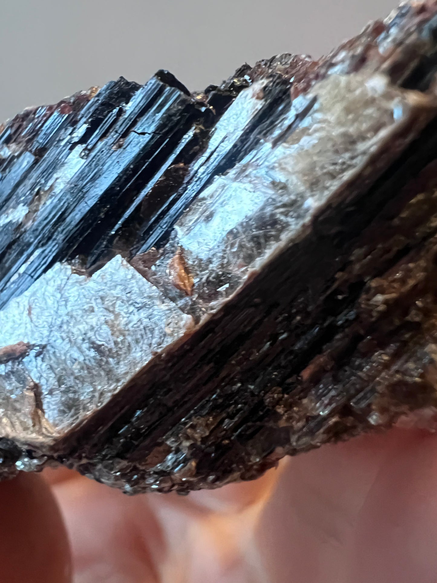 Black Tourmaline with Mica Raw Cluster - Brazil