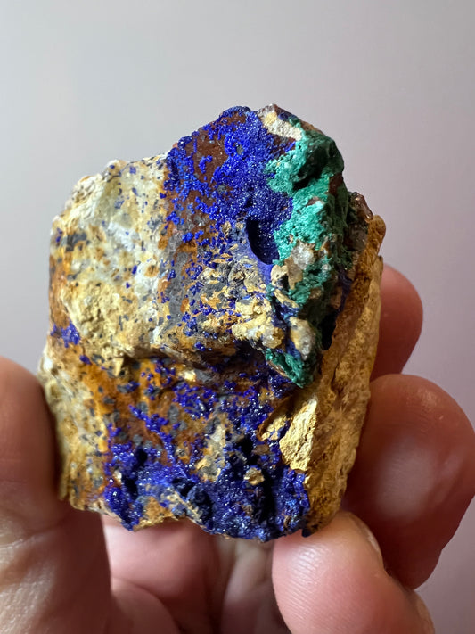 Raw Azurite and Malachite Specimen - Morocco