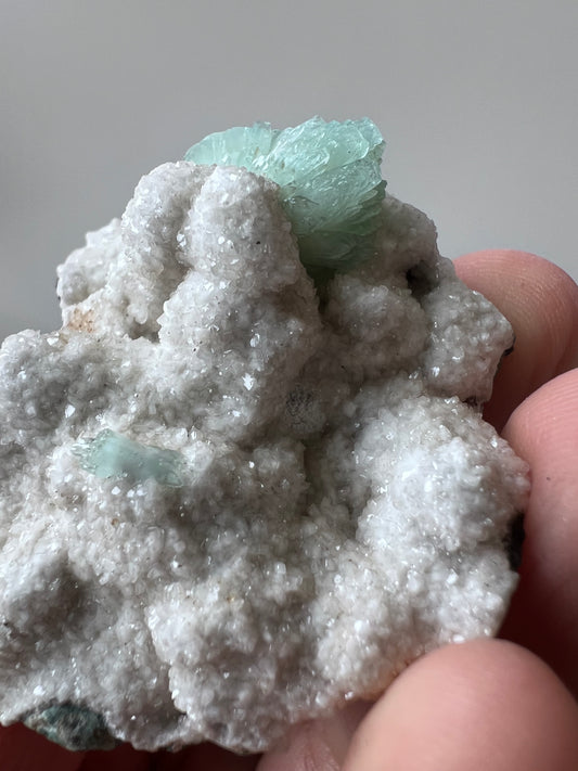 Green Apophyllite Cluster - India