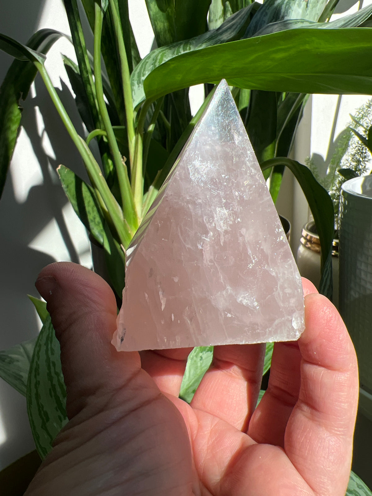 Rose Quartz Pyramid