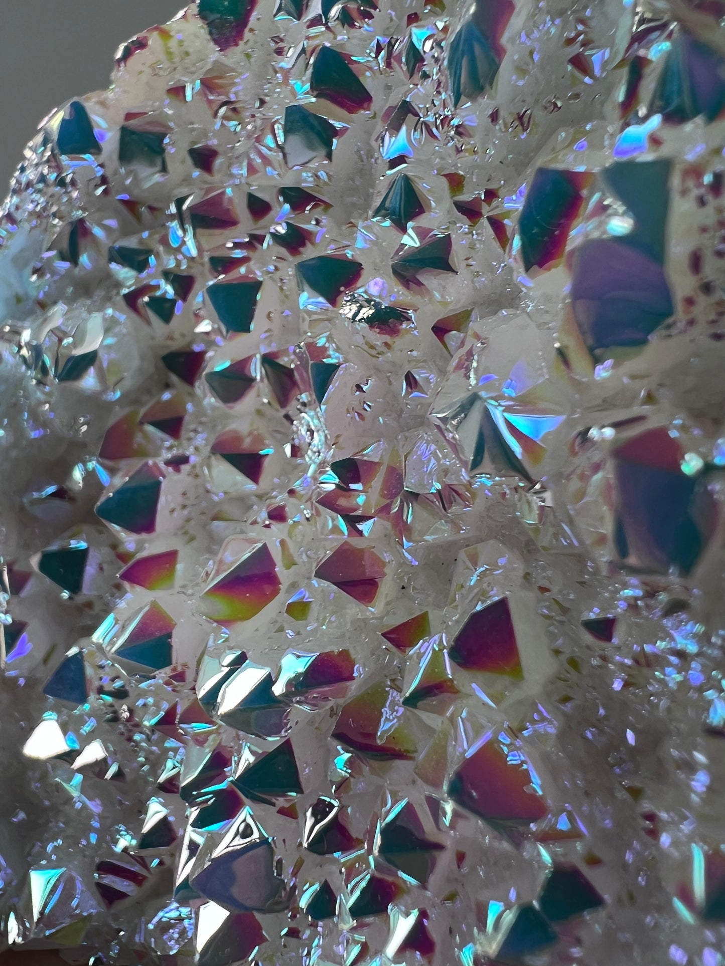 Angel Aura Quartz Geode Cluster Decorator - Brazil