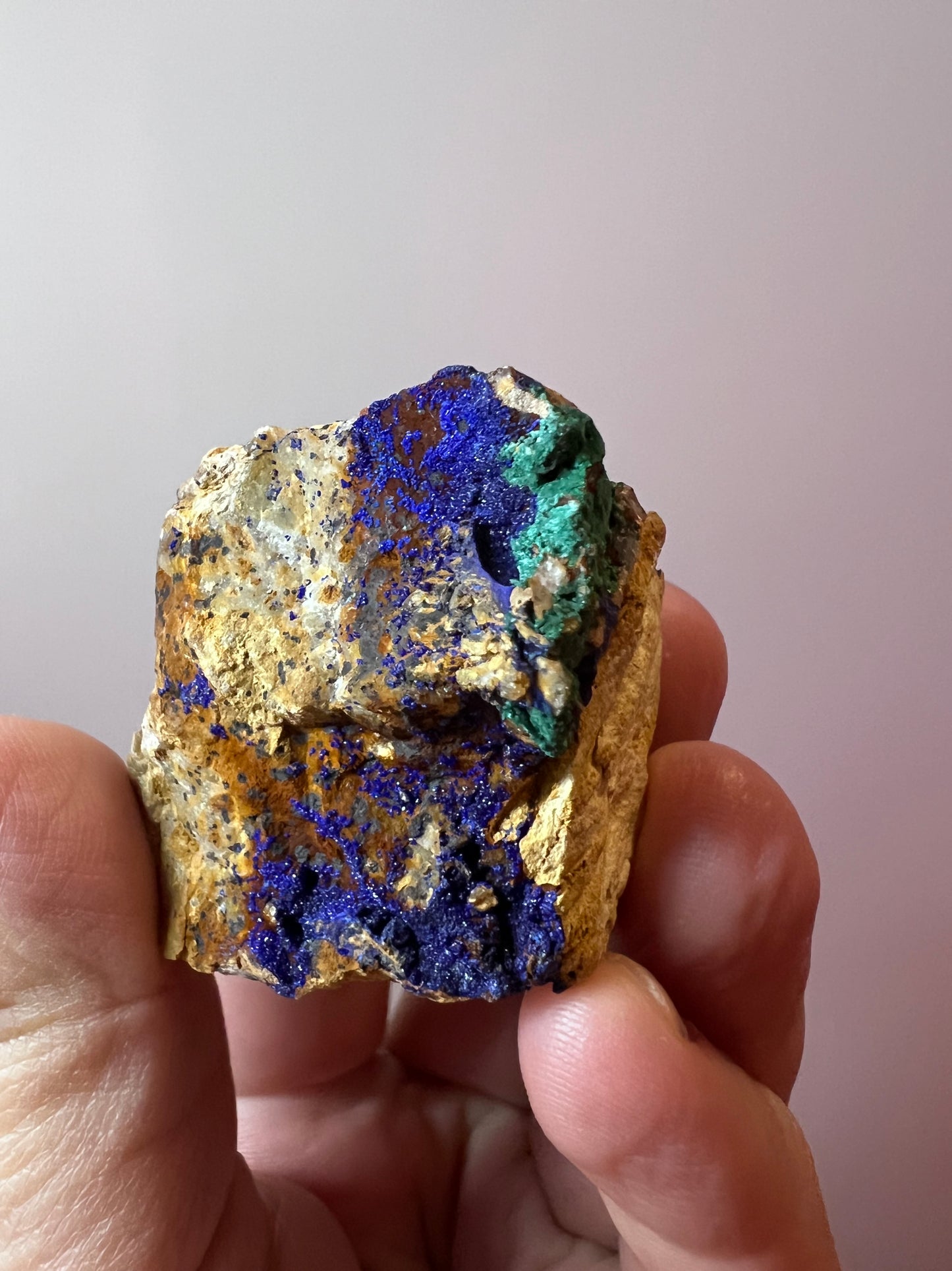 Raw Azurite and Malachite Specimen - Morocco