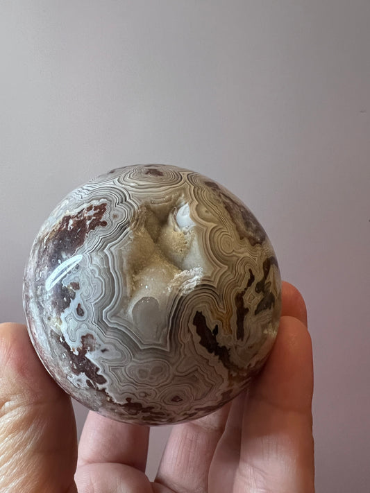 Crazy Lace Agate Sphere - Mexico