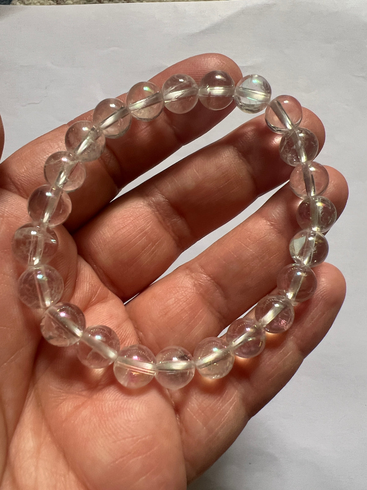 Rainbow Aura Quartz Bracelet
