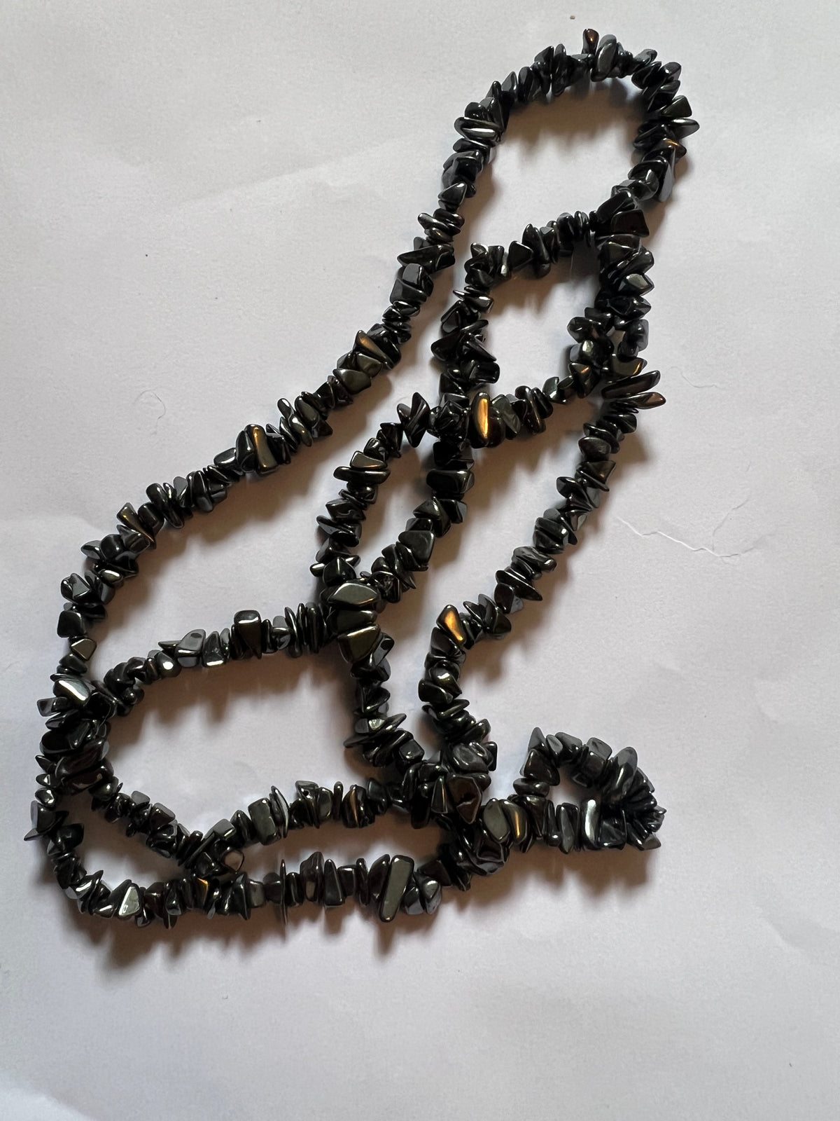 Hematite Chip Necklace