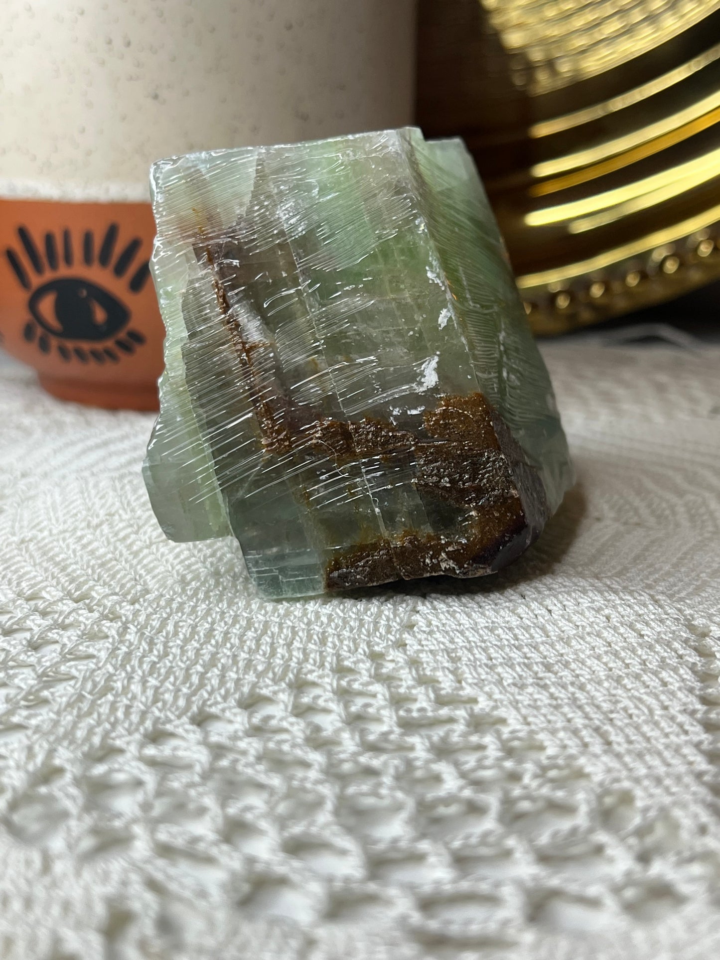 Green Calcite Chunk - Raven + Sage