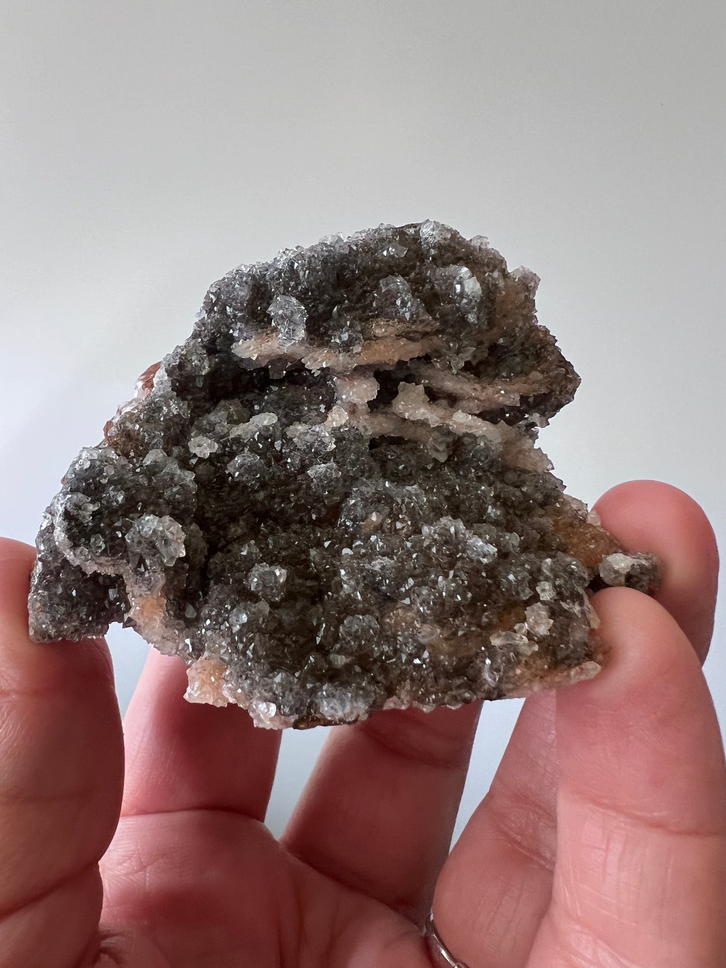 Manganese Calcite Druzy Cluster – Mexico
