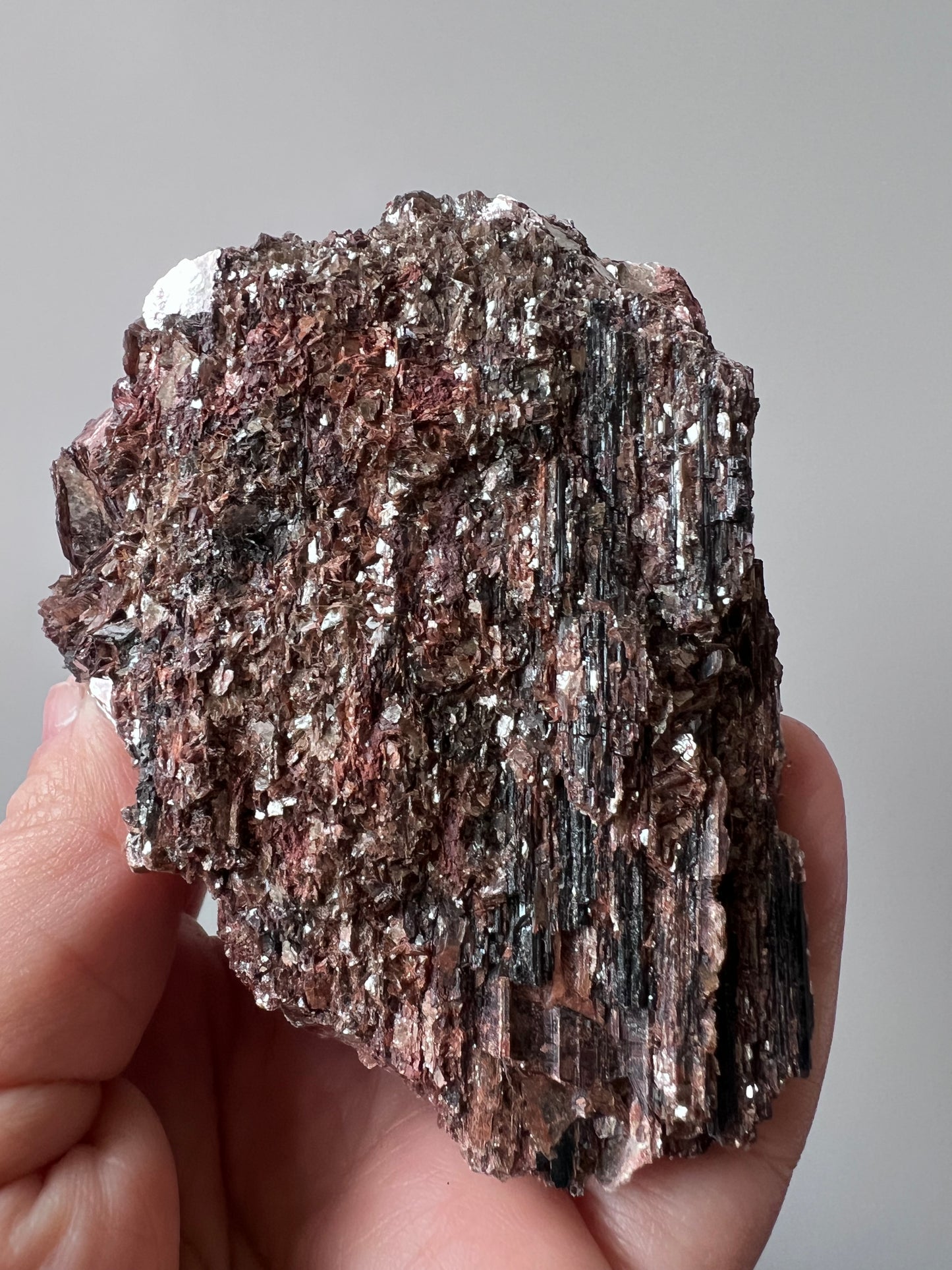 Raw Black Tourmaline & Mica Cluster — Brazil