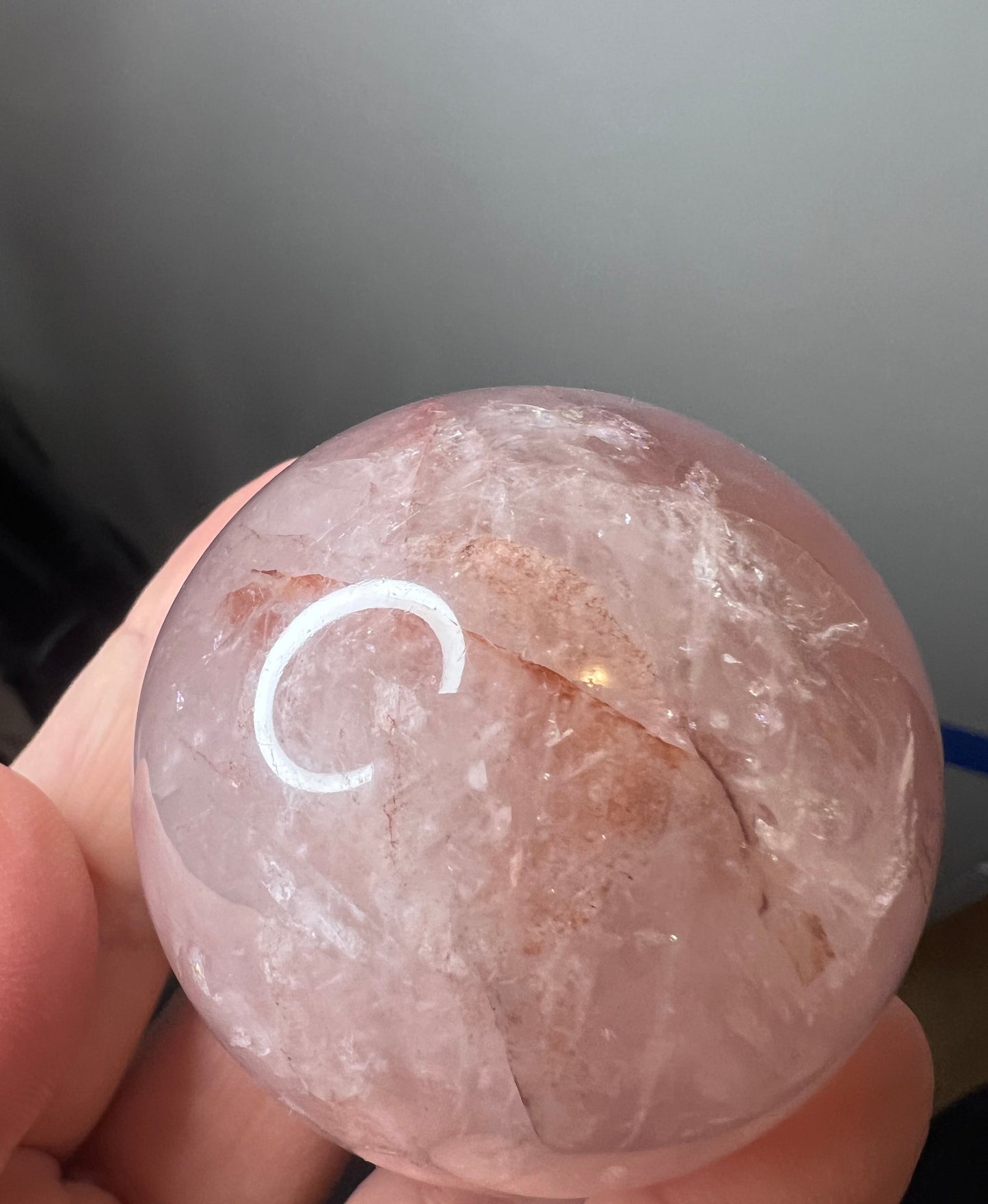 Red Hematoid Quartz Sphere - Madagascar