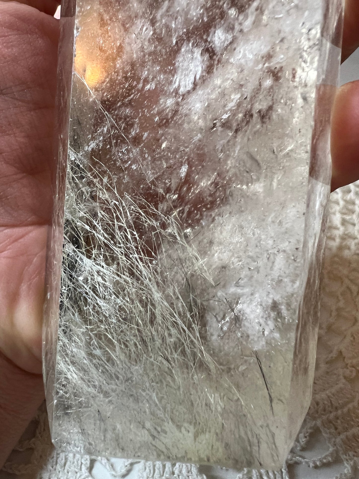 Smokey Quartz Tower with Rutile Inclusions - Raven + Sage