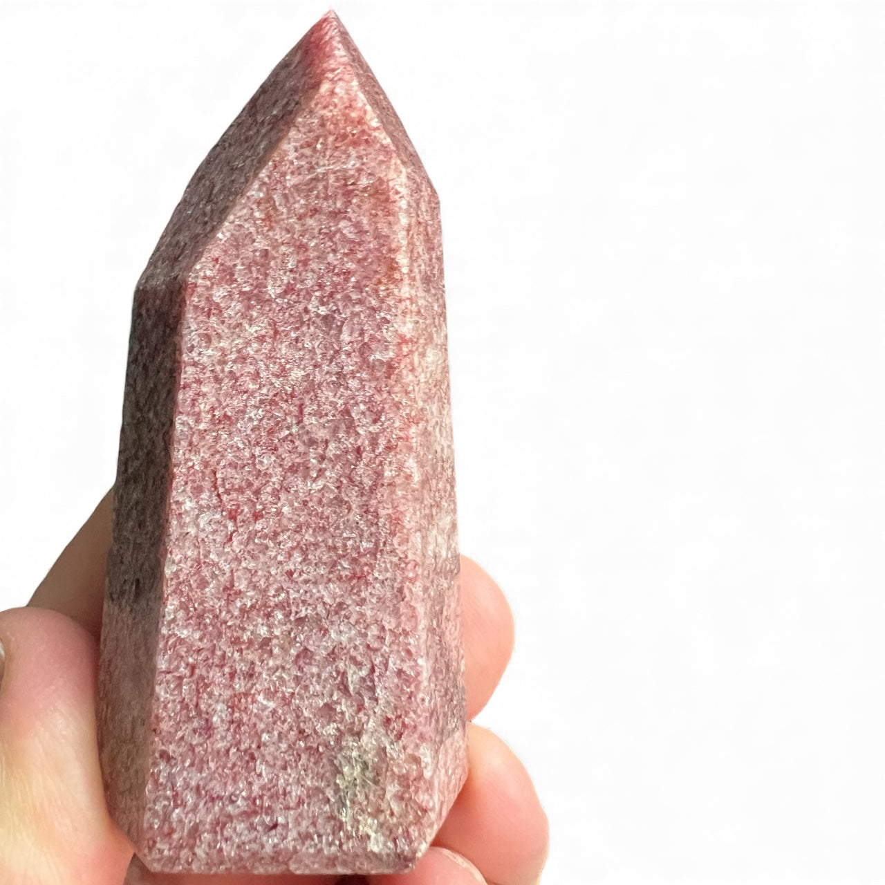 Chatoyant Red Hematoid Quartz (Strawberry Quartz) Tower - Madagascar