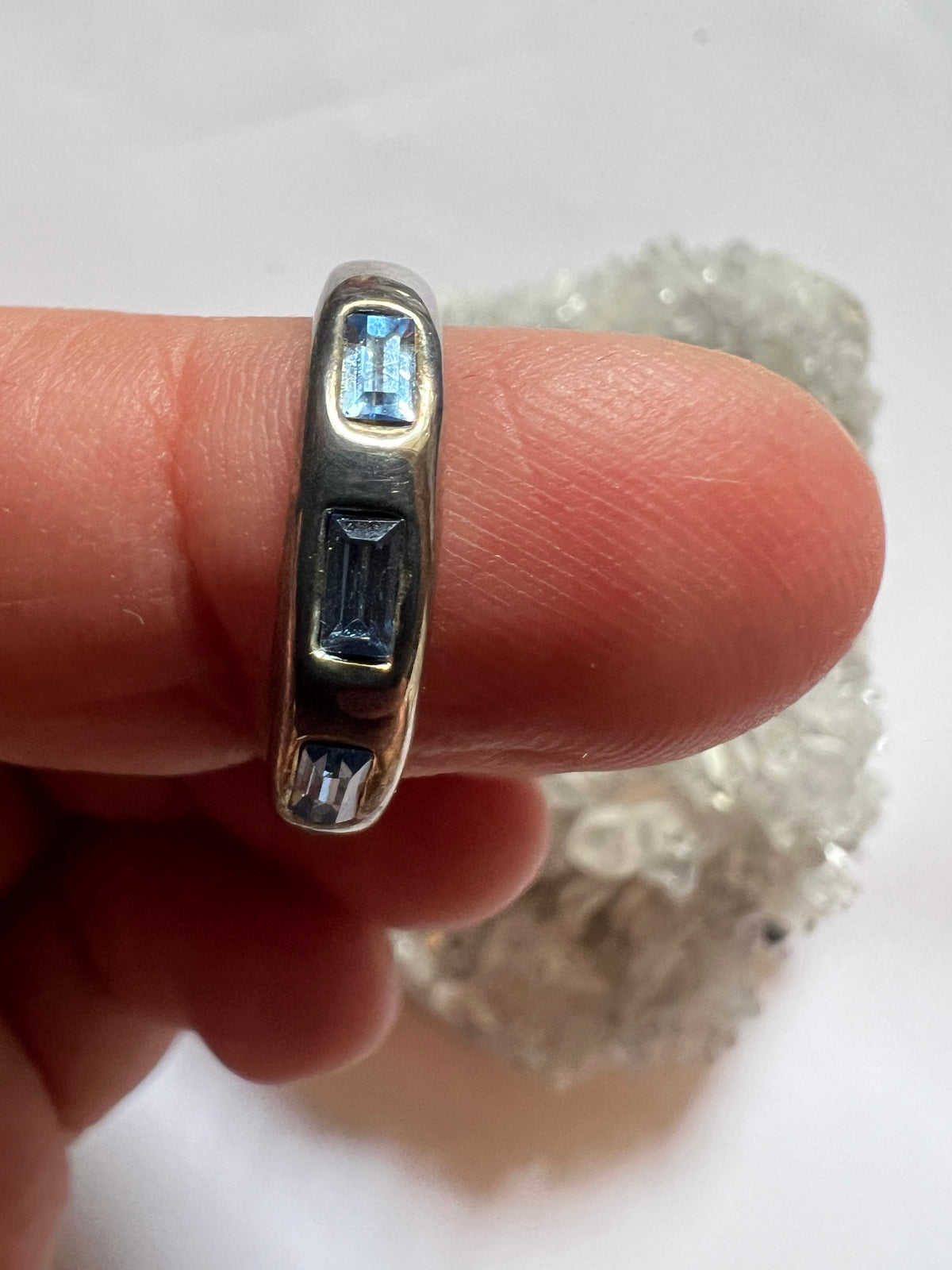 Blue Sapphire Ring S925 - size 7/8