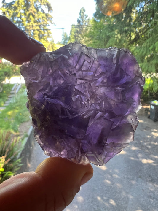 Purple Fluorite Cubed Cluster
