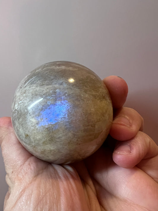 Black Moonstone Sphere - Madagascar