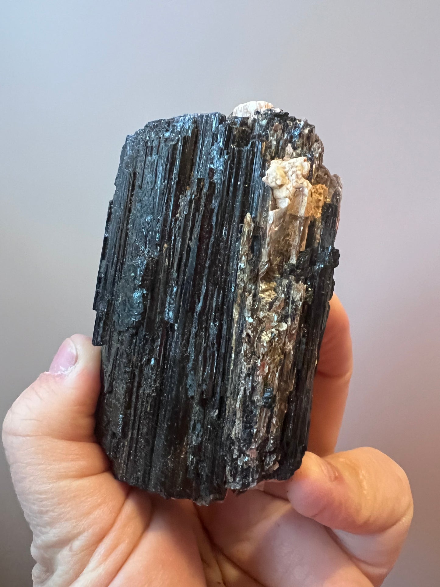Black tourmaline with Mica Raw cluster - Brazil