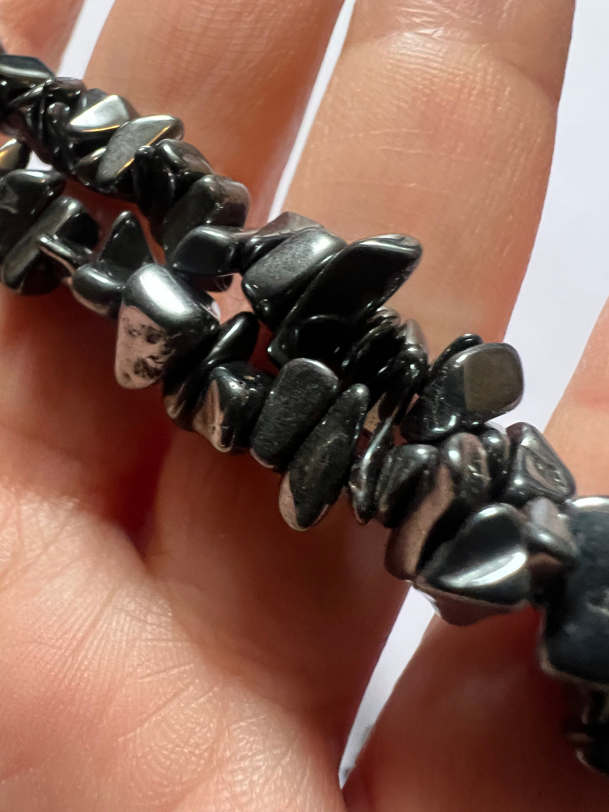 Hematite Chip Necklace