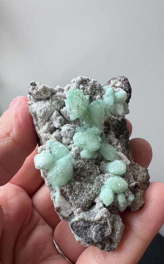 Green Apophyllite Cluster - India