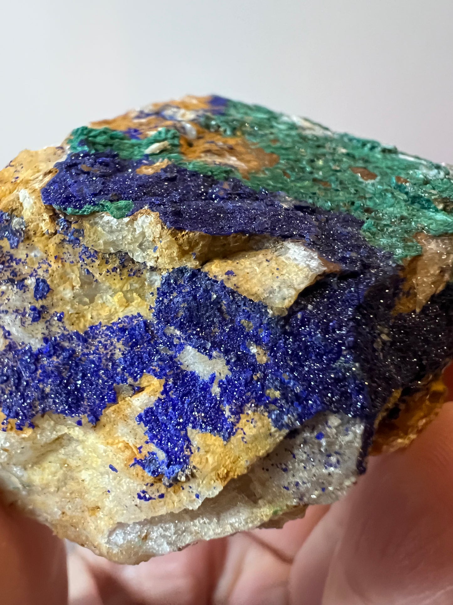 Raw azurite and Malachite Specimen - Morocco