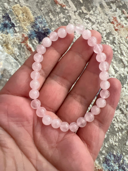 Rose Quartz 6mm bracelet