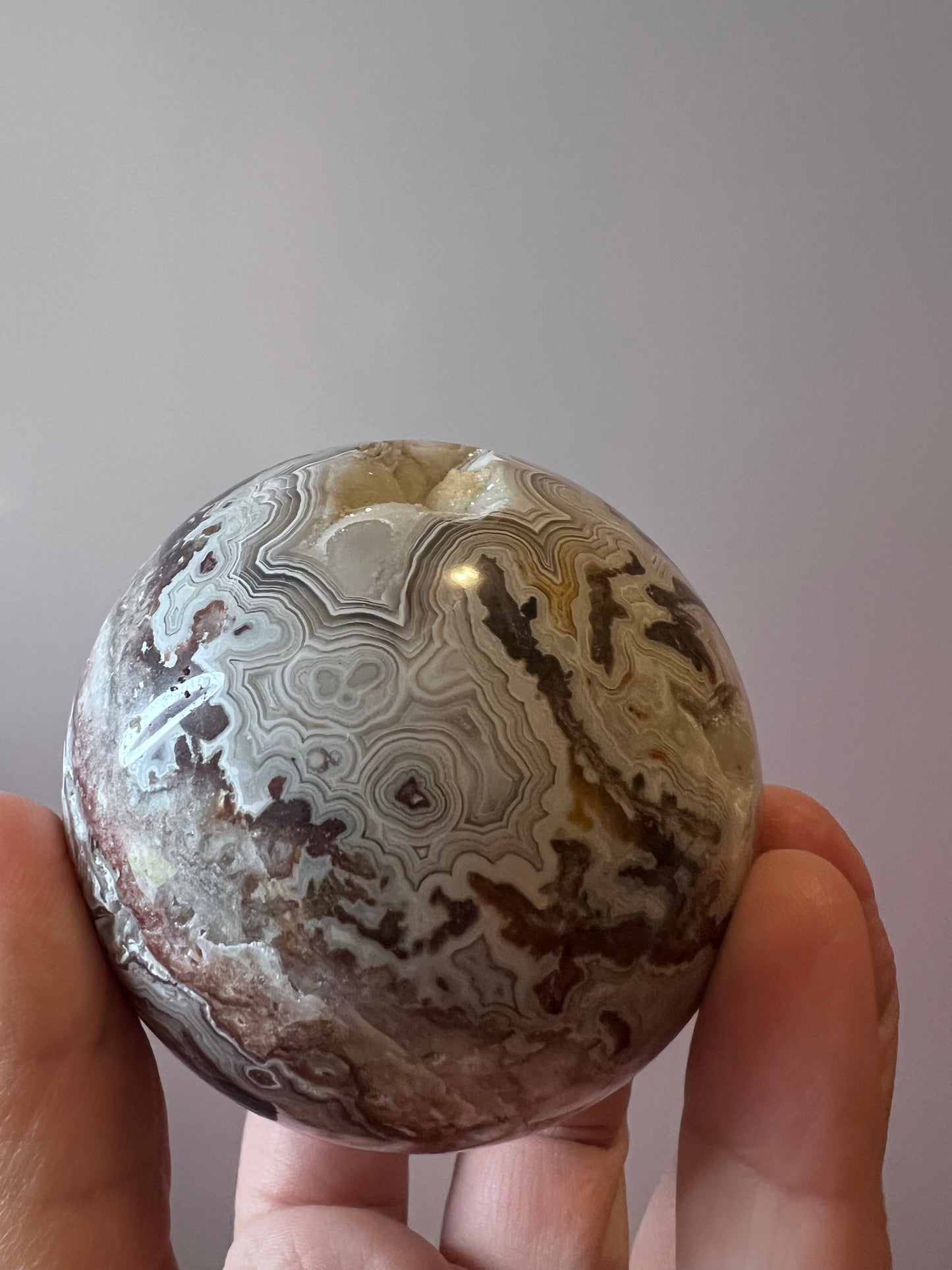 Crazy Lace Agate Sphere - Mexico