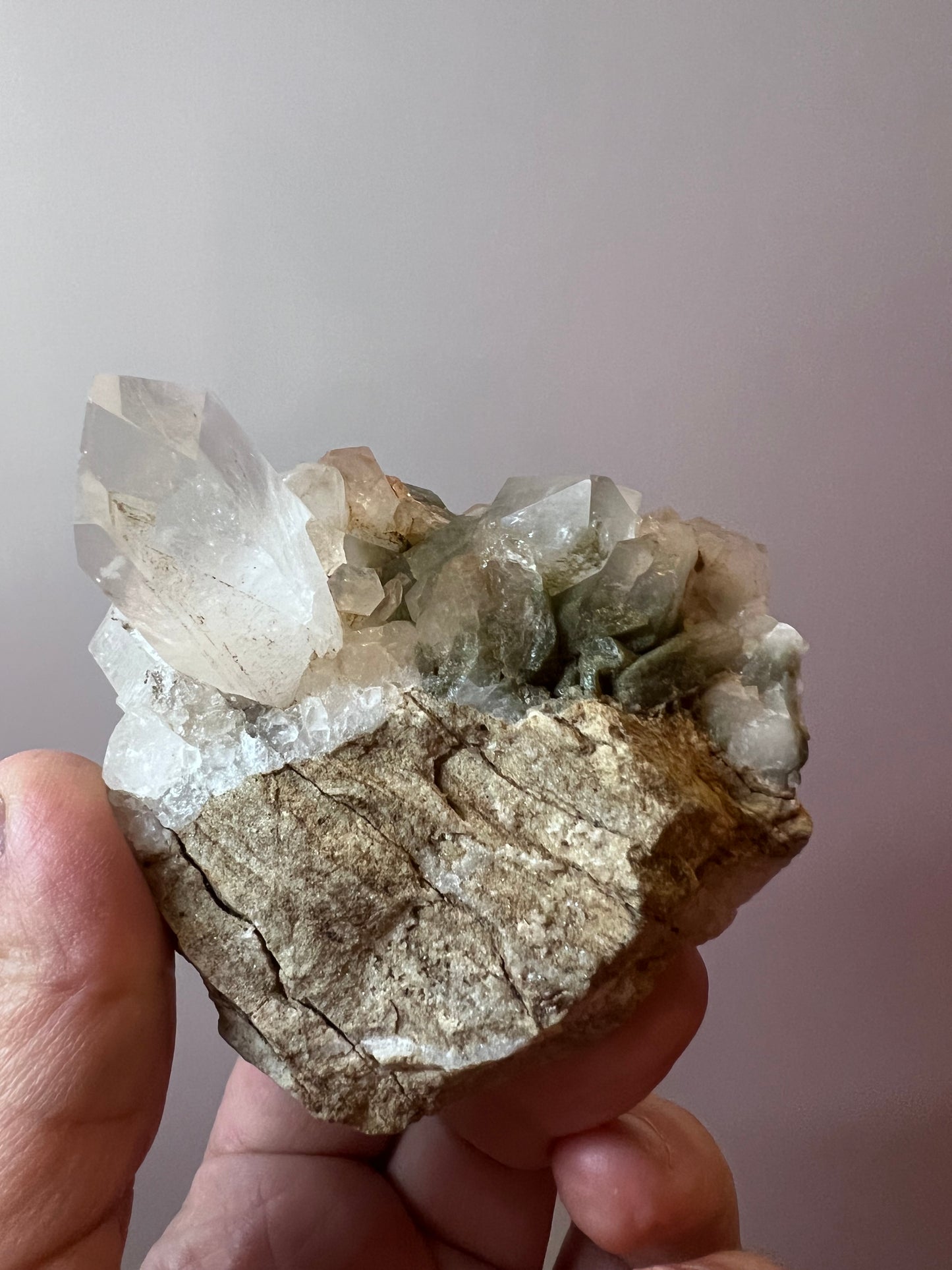 Phantom Chlorite Quartz Cluster on Matrix - Pakistan