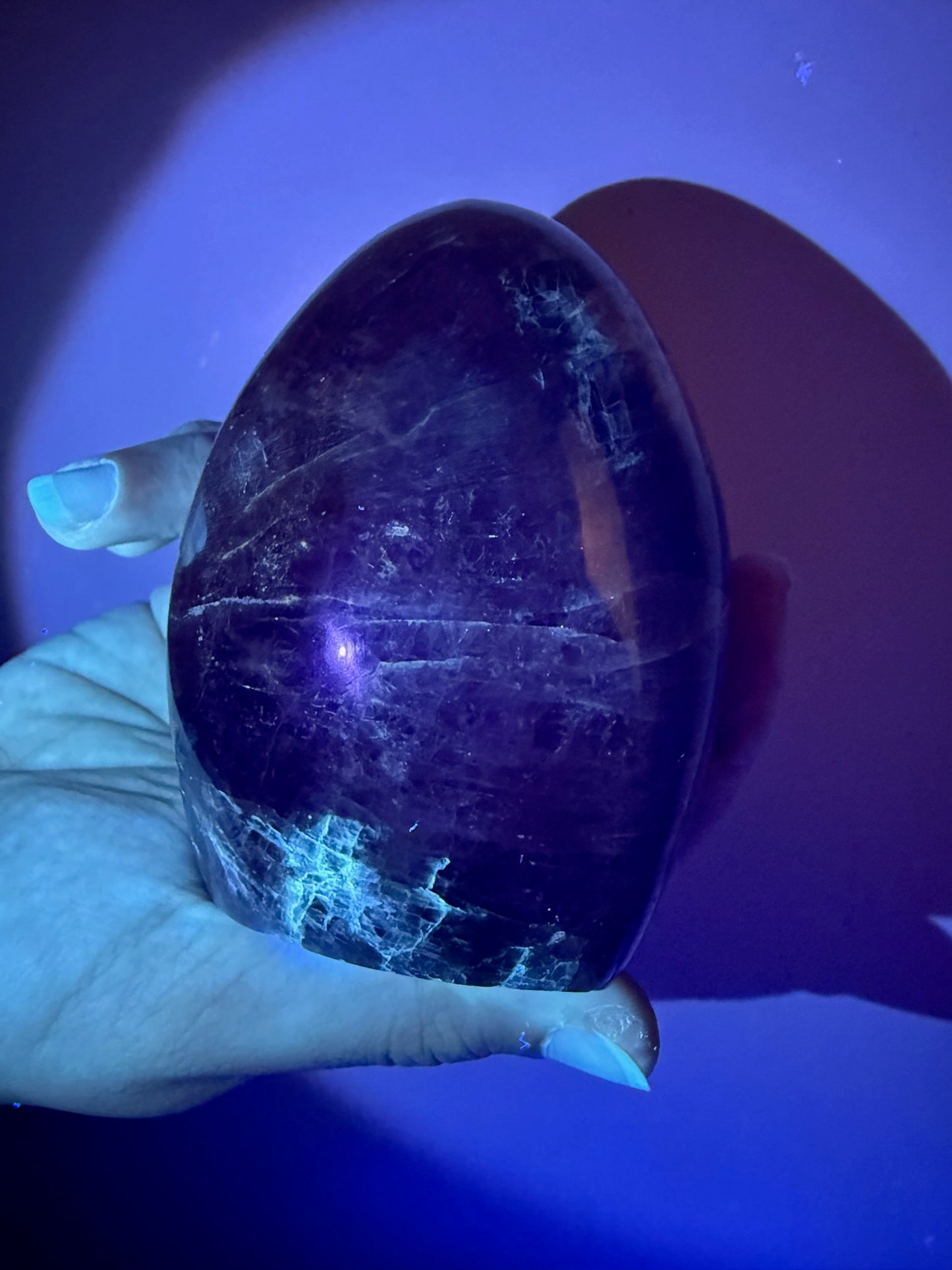 Black Moonstone Freeform (UV Reactive) - Madagascar - Raven + Sage