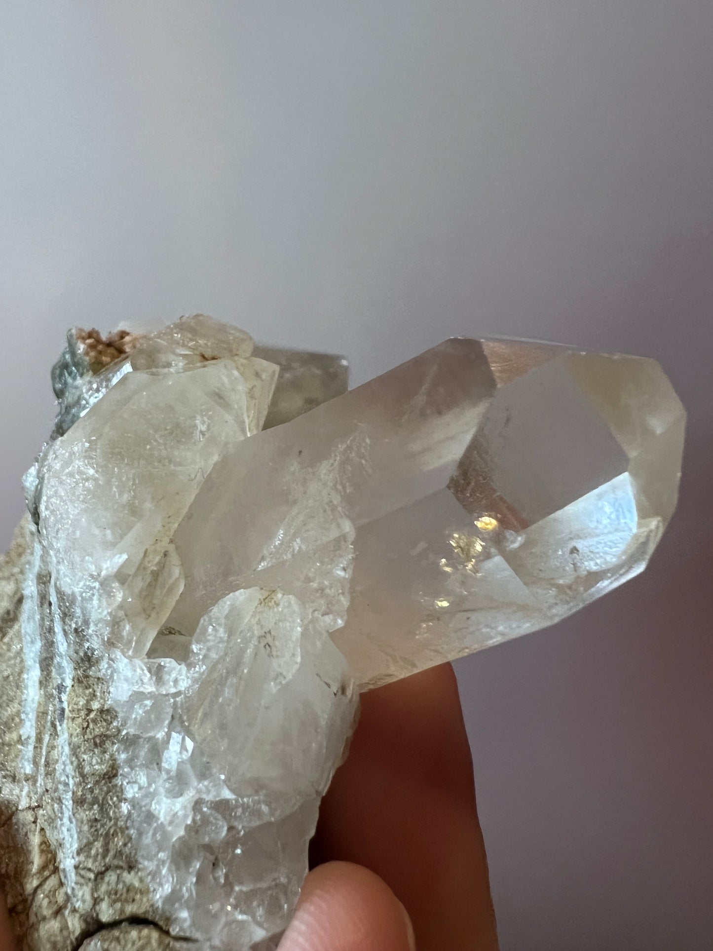 Phantom Chlorite Quartz Cluster on Matrix - Pakistan