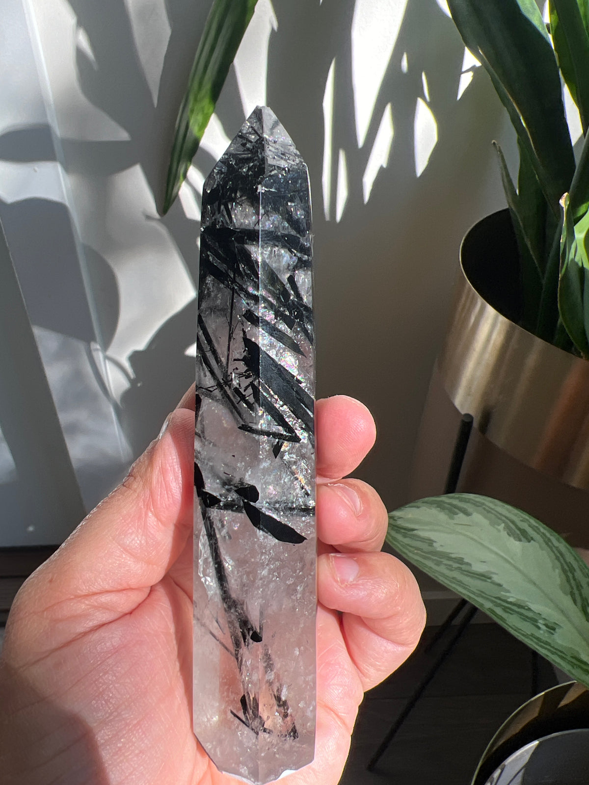 Tourmalated Quartz (imperfect)