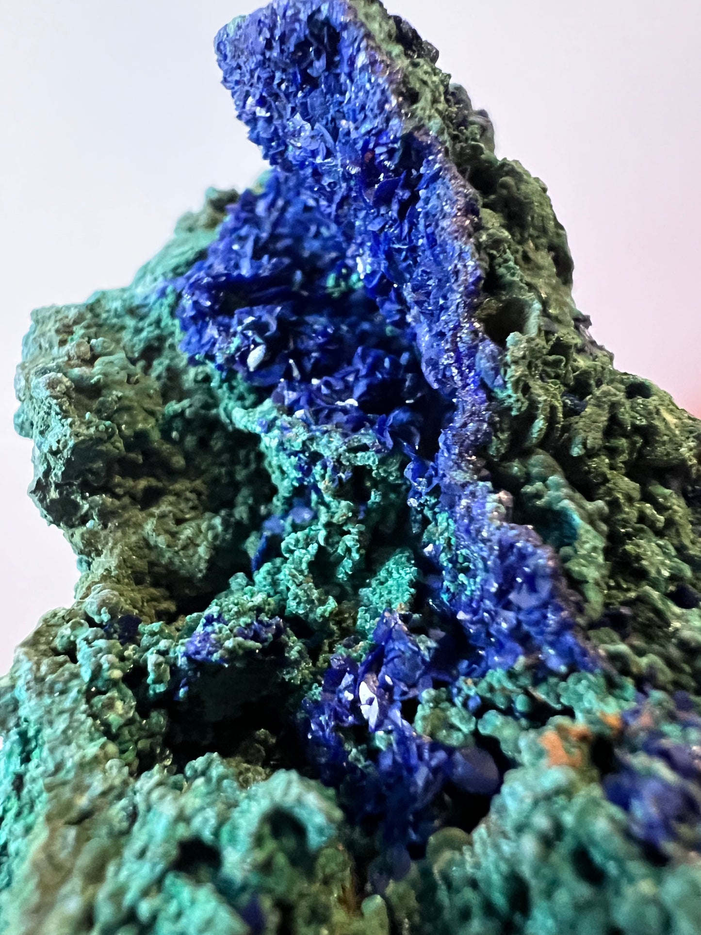 Azurite & Malachite Botryoidal Cluster - Morocco