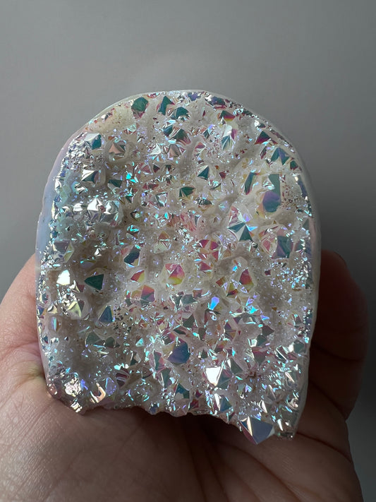 Angel Aura Quartz Geode Cluster Decorator - Brazil
