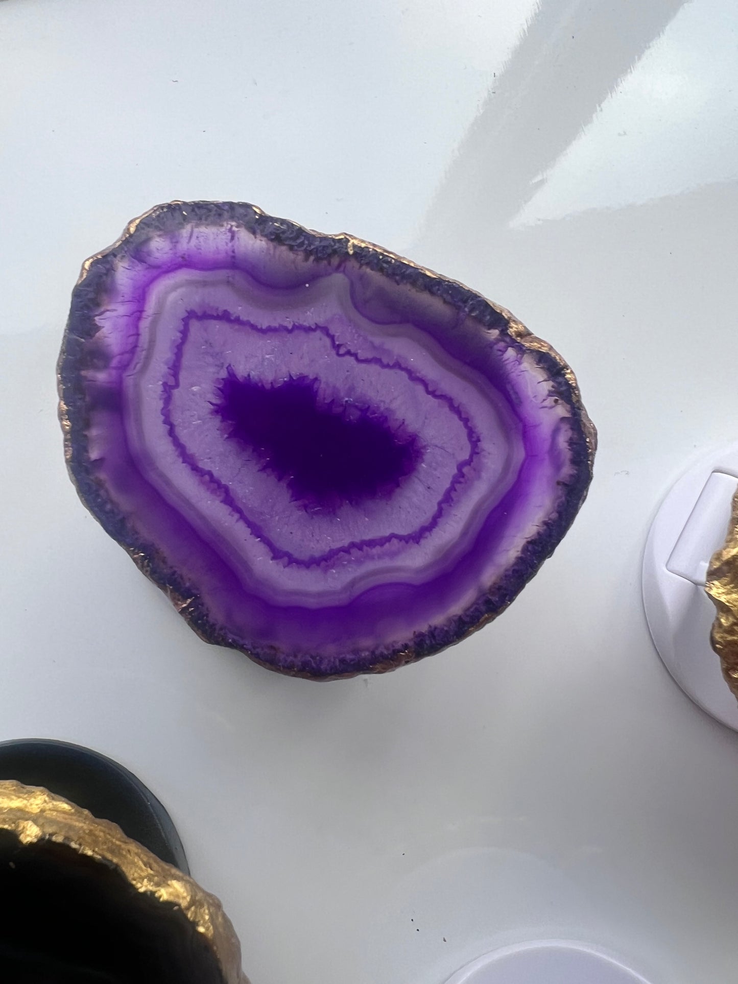 Agate Phone Grip - Handmade