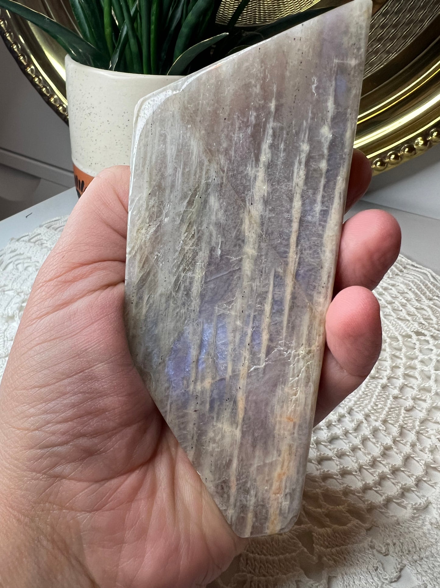 Moonstone + Sunstone Slab - Raven + Sage