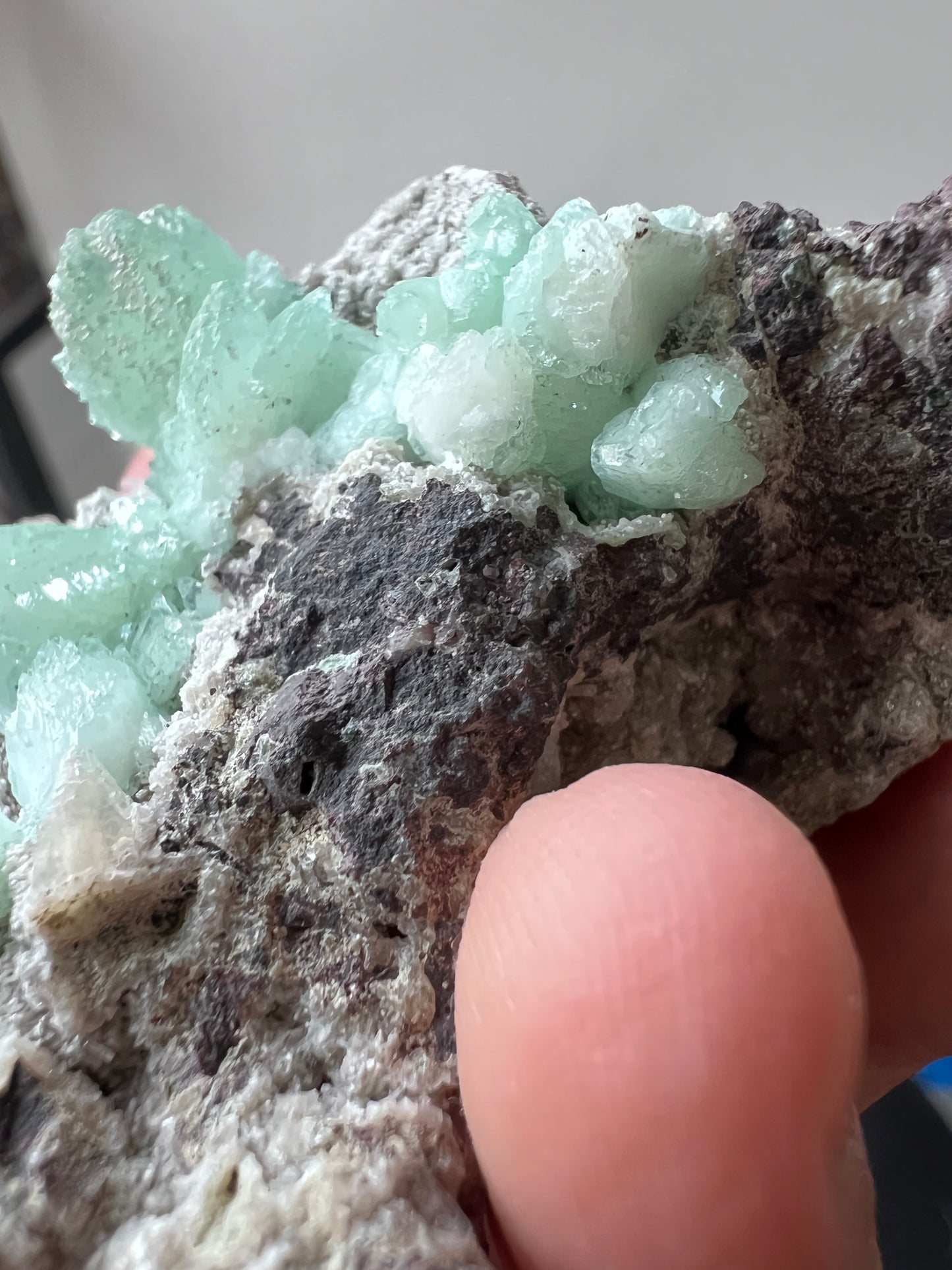 Green Apophyllite Cluster - India
