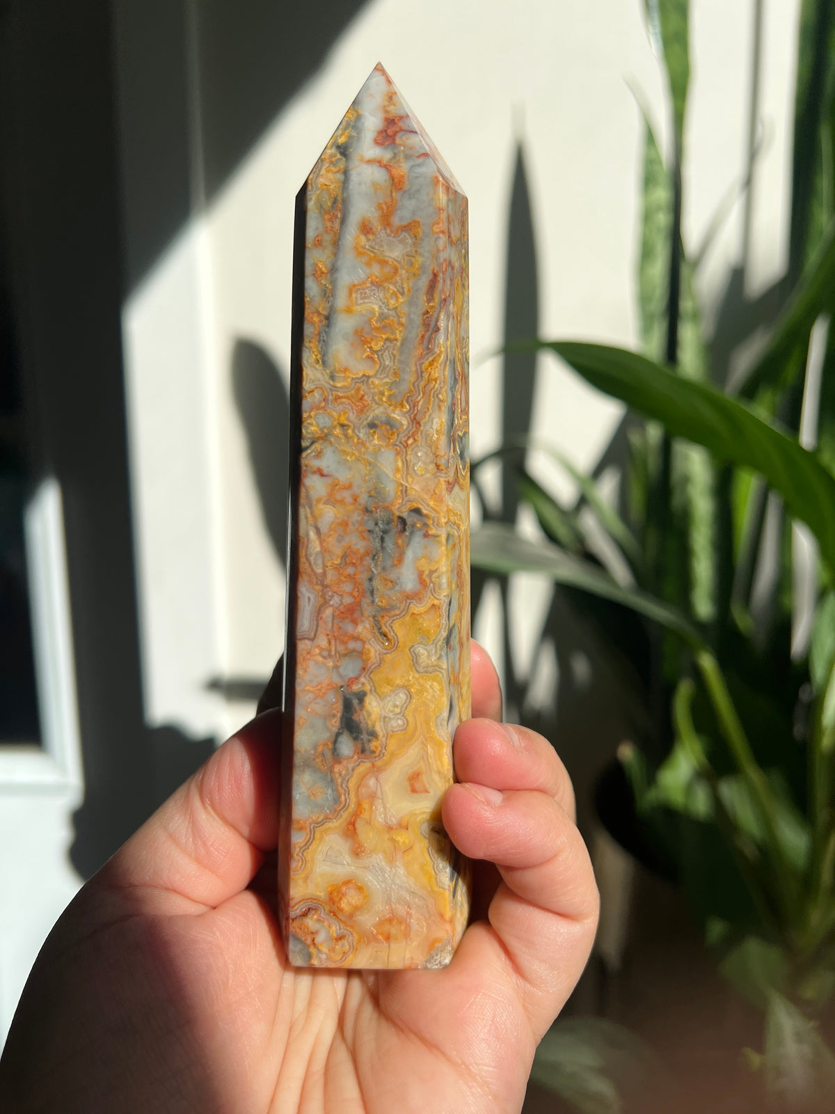 Crazy Lace Agate Tower