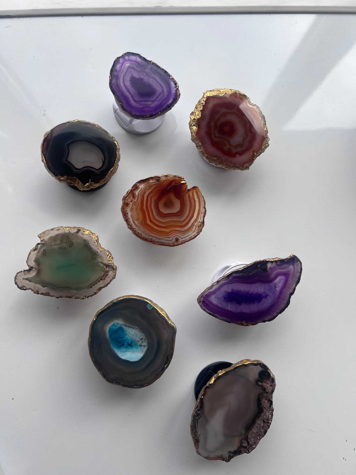 Agate Phone Grip - Handmade