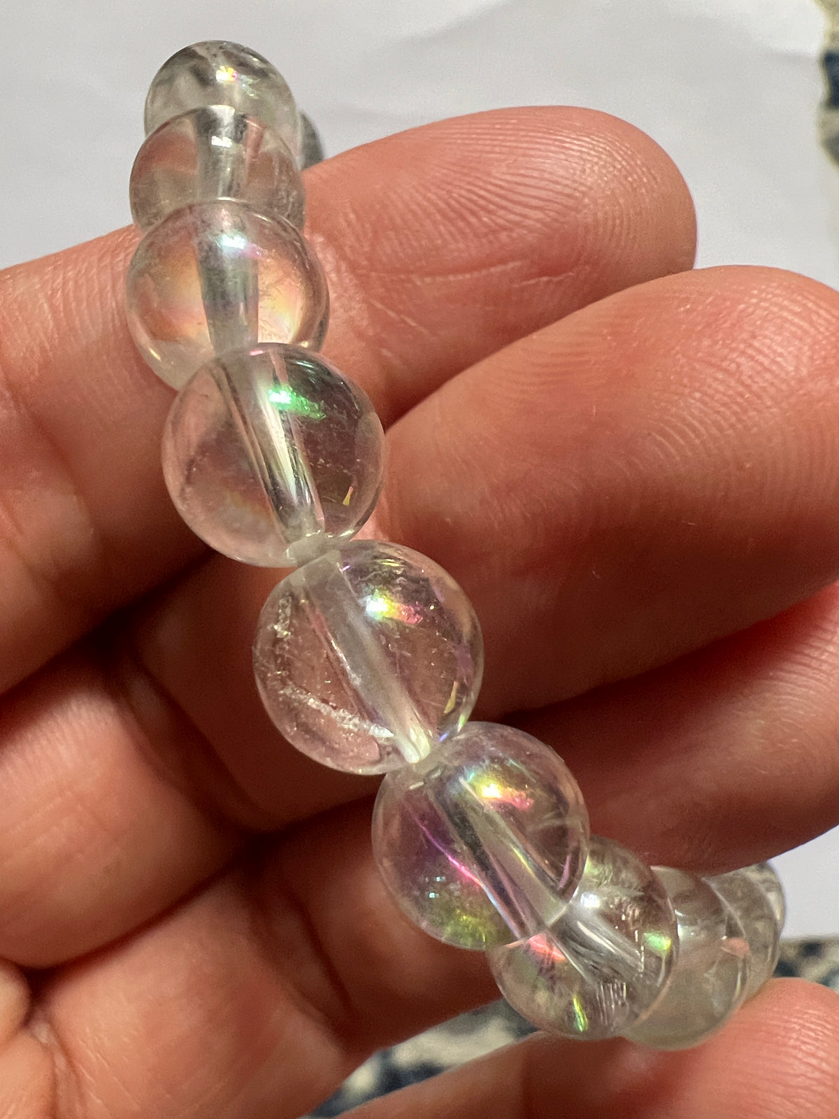Rainbow Aura Quartz Bracelet